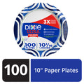 DIXIE Paper Plates, 10 Inch Dinner Plate (Designs May Vary)