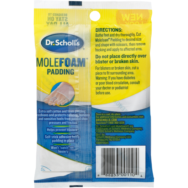 Dr. Scholl's Padding, Molefoam