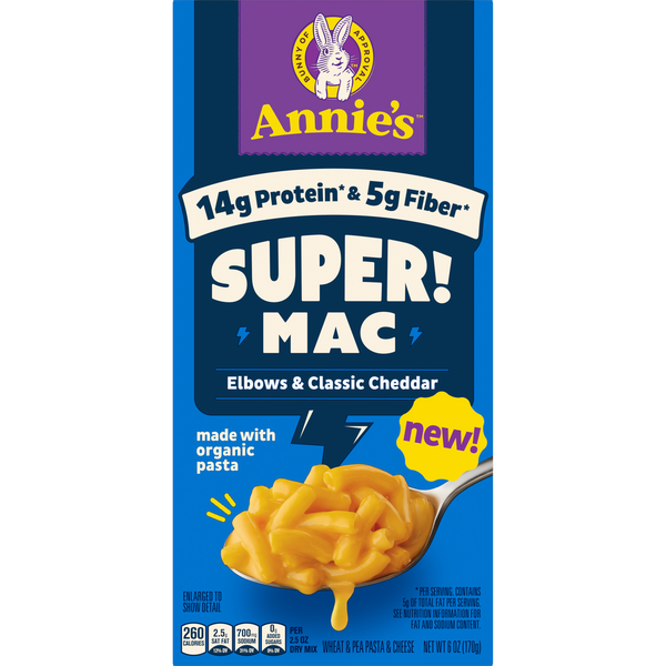 Annie's Super! Mac Elbows and Classic Cheddar