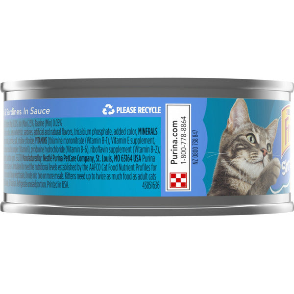 Purina Friskies Wet Cat Food, Shreds With Whitefish & Sardines in Sauce