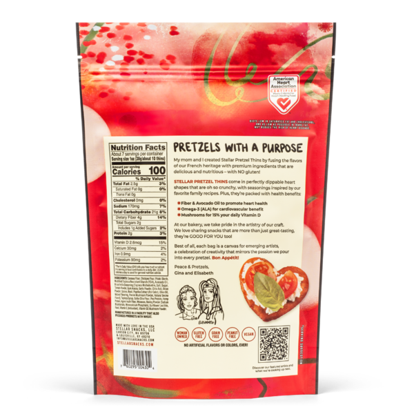 Stellar Snacks Bruschetta, Gluten Free Pretzel Thins