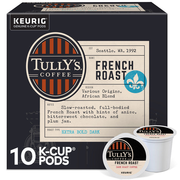 Tully's Coffee French Roast K-Cup Pods