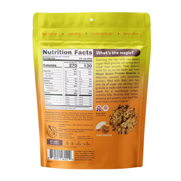 Magic Spoon Grain Free Peanut Butter Protein Granola