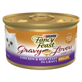 Purina Fancy Feast Gravy Lovers Chicken and Beef Feast Gourmet Cat Food in Wet Cat Food Gravy