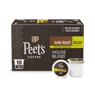 Peet's Coffee Decaf House Blend, Dark Roast Single...
️