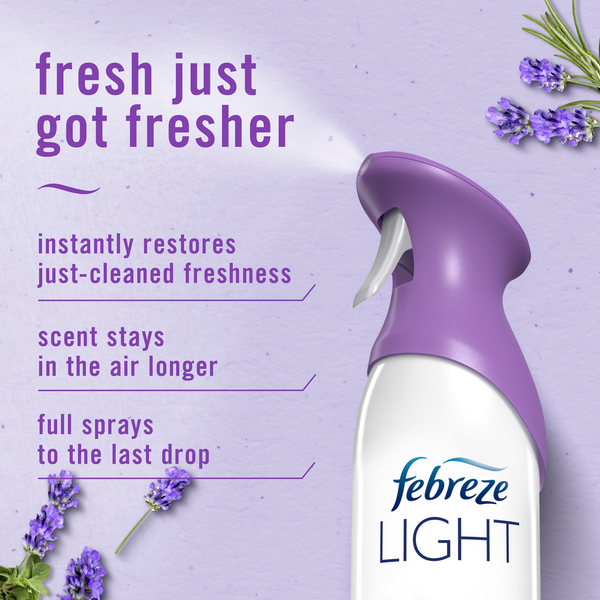 Febreze Air Mist Air Freshener Spray, LIGHT Lavender Scent