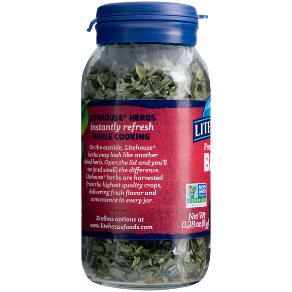 Litehouse Herb, Freeze -Dried Basil