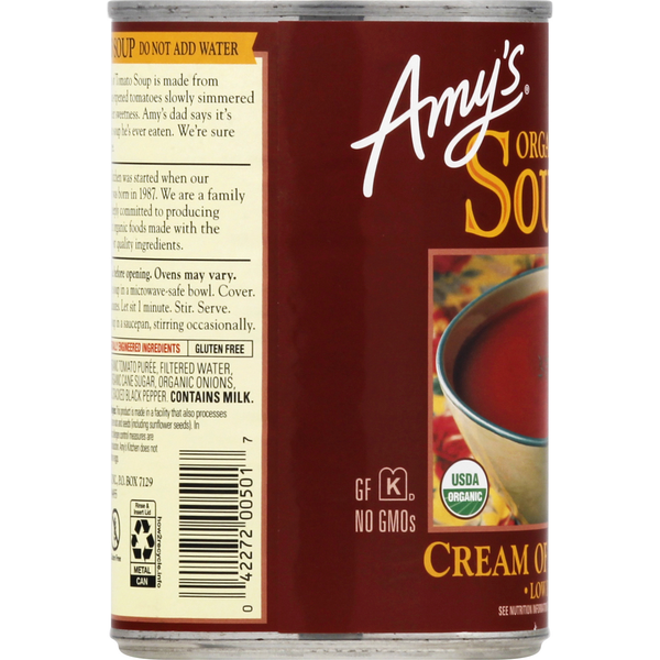 Amy's Kitchen Cream of Tomato Soup, Organic