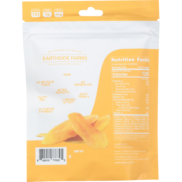 Earthside Farms Dried Organic Mangoes