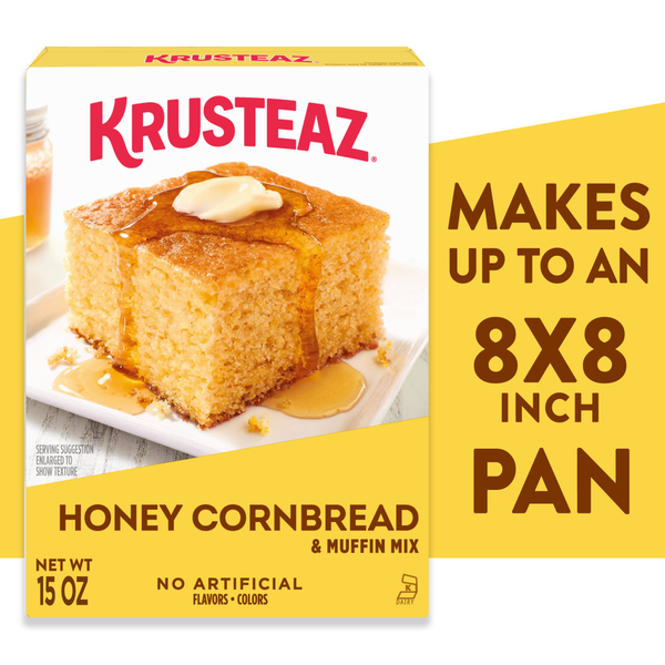 Krusteaz Honey Cornbread and Muffin Mix, Honey Cornbread Mix, Honey Corn Muffin Side Dish