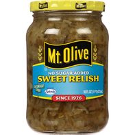 Mt. Olive Pickles, No Sugar Added, Sweet Relish️