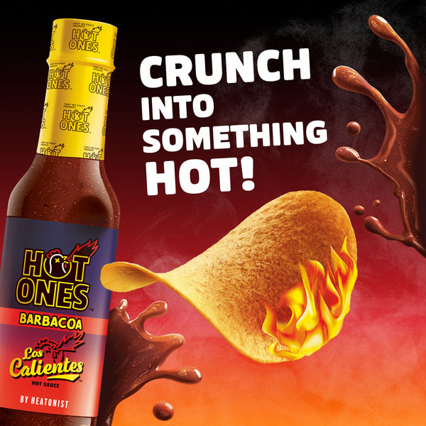 Pringles Hot Ones Barbacoa Potato Crisps Chips, Spicy Snacks, 5.5 oz
