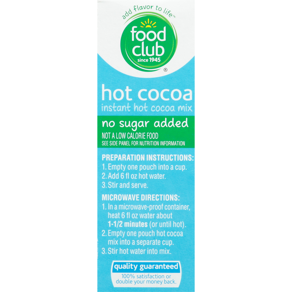 Food Club Hot Cocoa Mix, Instant