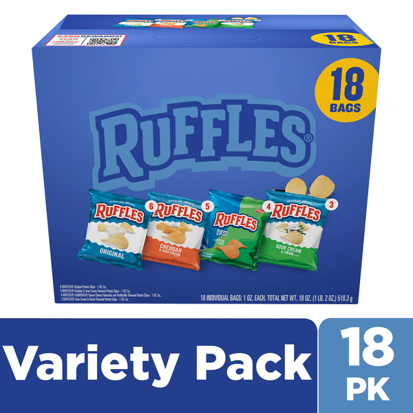 Ruffles Potato Chips Variety Pack
