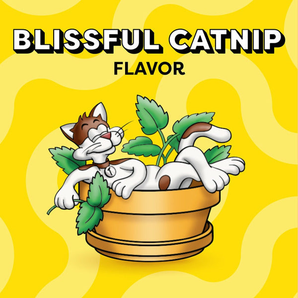 TEMPTATIONS Classic Crunchy and Soft Cat Treats Blissful Catnip Flavor