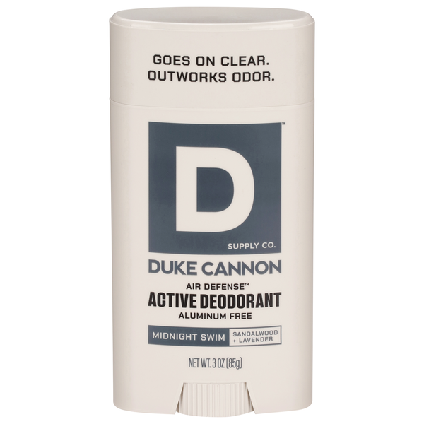 Duke Cannon Supply Co. Deodorant, Active, Midnight Swim/Sandalwood + Lavender