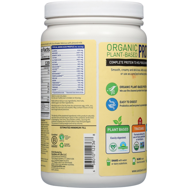Garden of Life Protein Shake, Organic, Chocolate Flavor