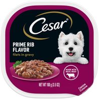 Cesar Filets in Gravy Soft Wet Dog Food Prime Rib️