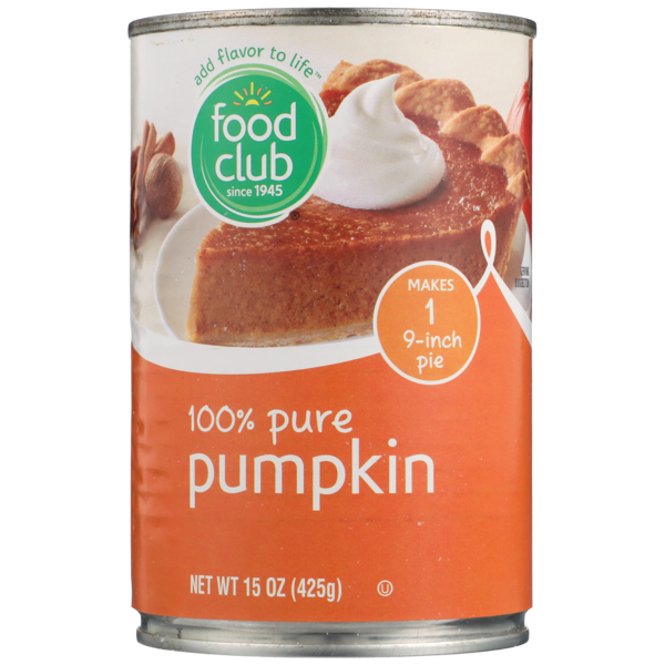 Food Club 100% Pure Pumpkin