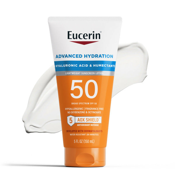 Eucerin Advanced Hydration Lightweight Sunscreen Lotion SPF 50