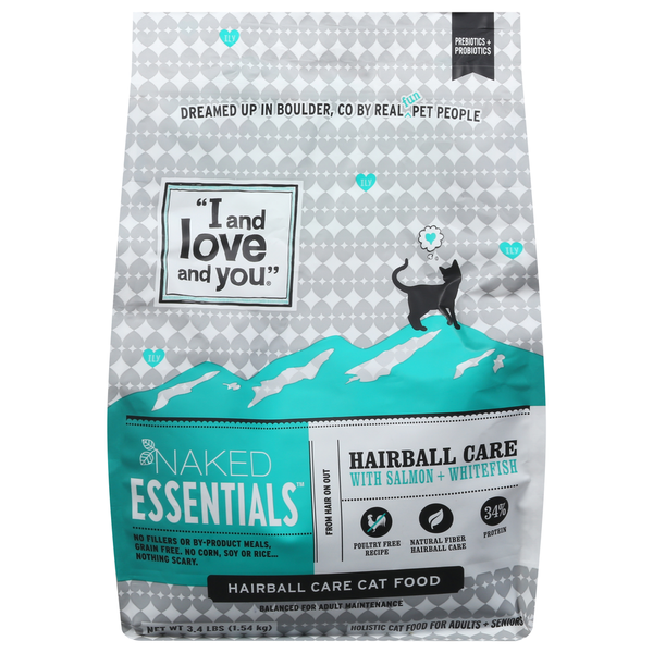 I and love and you Cat Food, Hairball Care, with Salmon + Whitefish