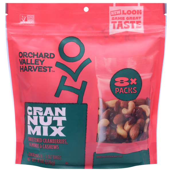 Orchard Valley Harvest Cran Nut Mix, 8 Pack