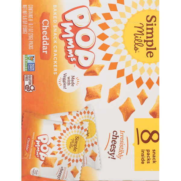 Simple Mills  Snack Crackers, Cheddar, Baked