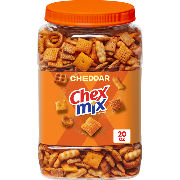 Chex Mix Cheddar Snack Mix Tub