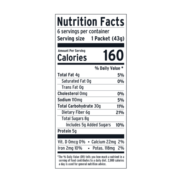 Purely Elizabeth Banana Nut Oatmeal Multipack with Prebiotic Fiber