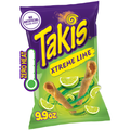 Takis Xtreme Lime 9.9 oz Sharing Size Bag, Lime Flavored Non-Spicy Zesty Rolled Tortilla Chips