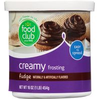 Food Club Frosting, Fudge, Creamy️
