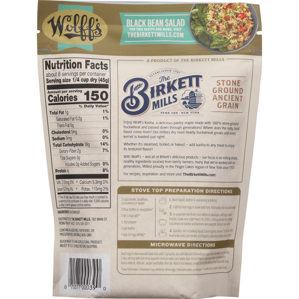 Wolff's Kasha, Gluten Free, Medium Granulation