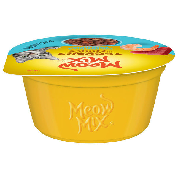 Meow Mix Tender Favorites with REAL Tuna & Whole Shrimp in Sauce, Wet Cat Food