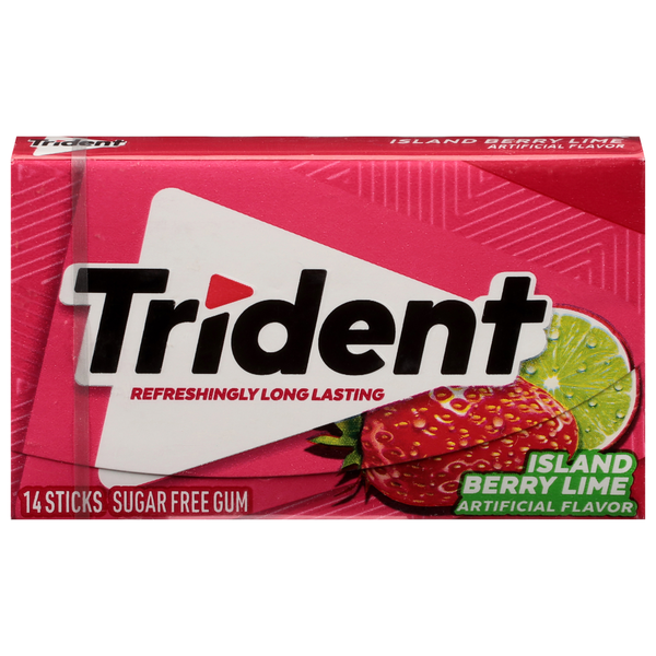 Trident Sugar Free Island Berry Lime Gum