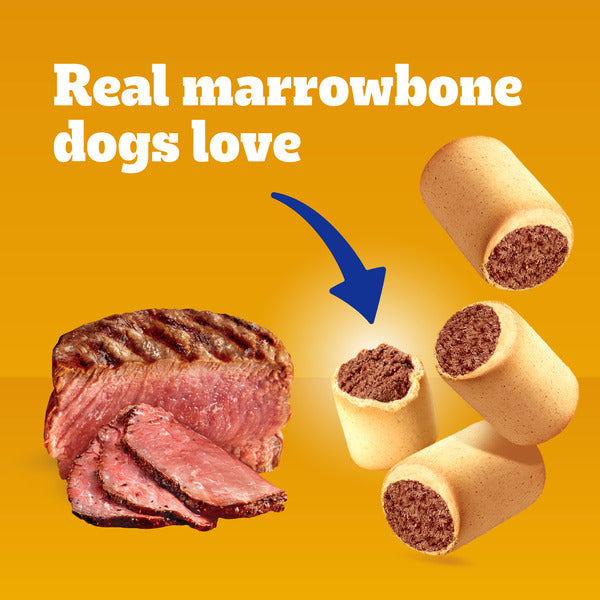 Pedigree Mini MarroBone Biscuit With Tasty Bone Marrow Dog Treats Real Beef Flavor, 1.58 lb. Bag