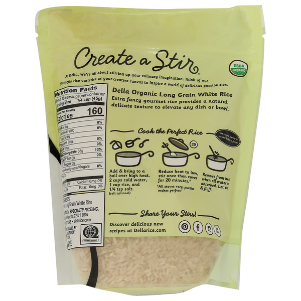 Della Organic Long Grain White Rice