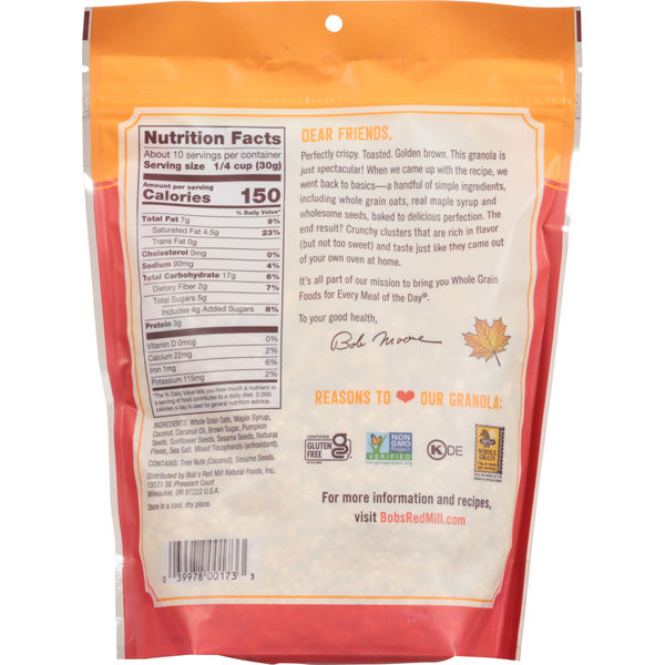 Bob's Red Mill Homestyle Maple Sea Salt Granola