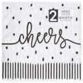 Sensations Modern Monochrome 2 Sided 2-Ply Napkin