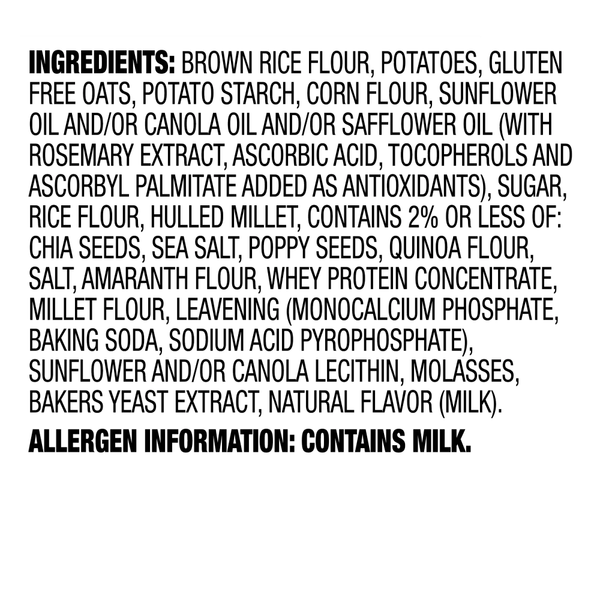 Milton's Gluten Free Crackers, Multigrain