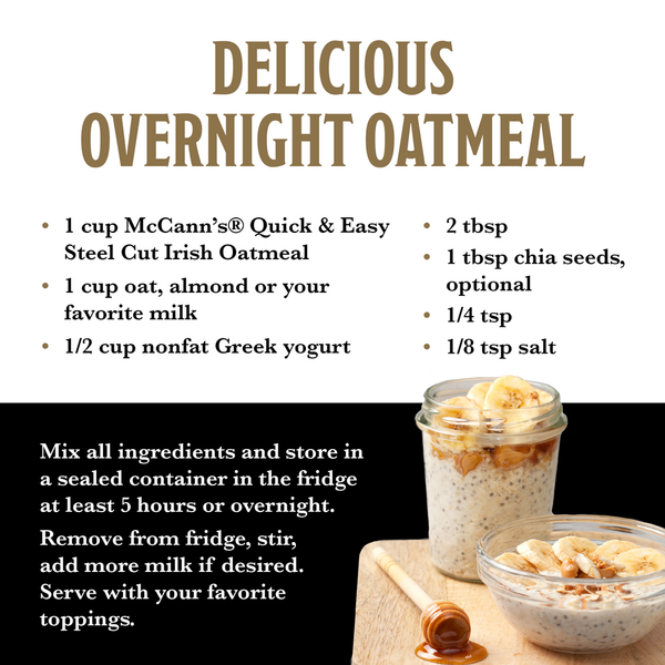 McCann's Original Quick & Easy Steel Cut Irish Oatmeal, Non-GMO Project Verified