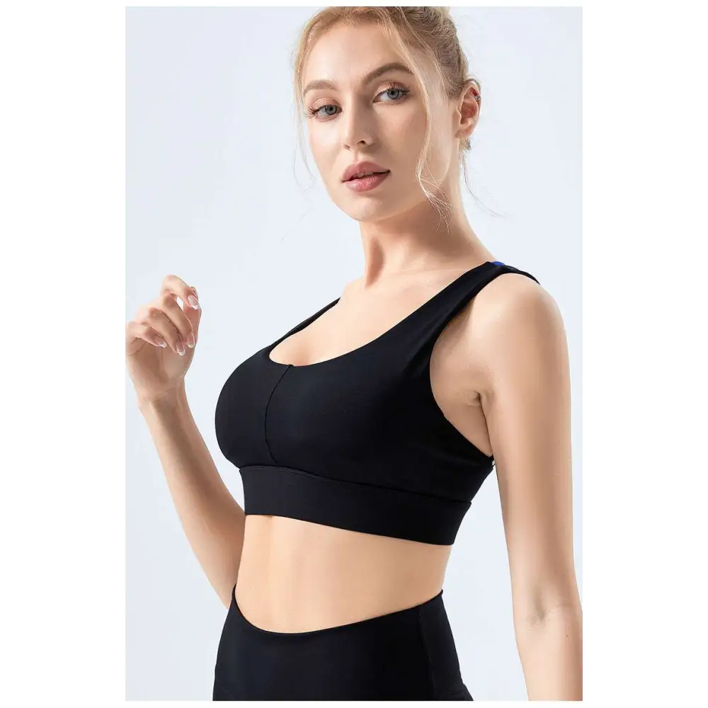 Lavender Fitness Bra with Nylon Main Fabric