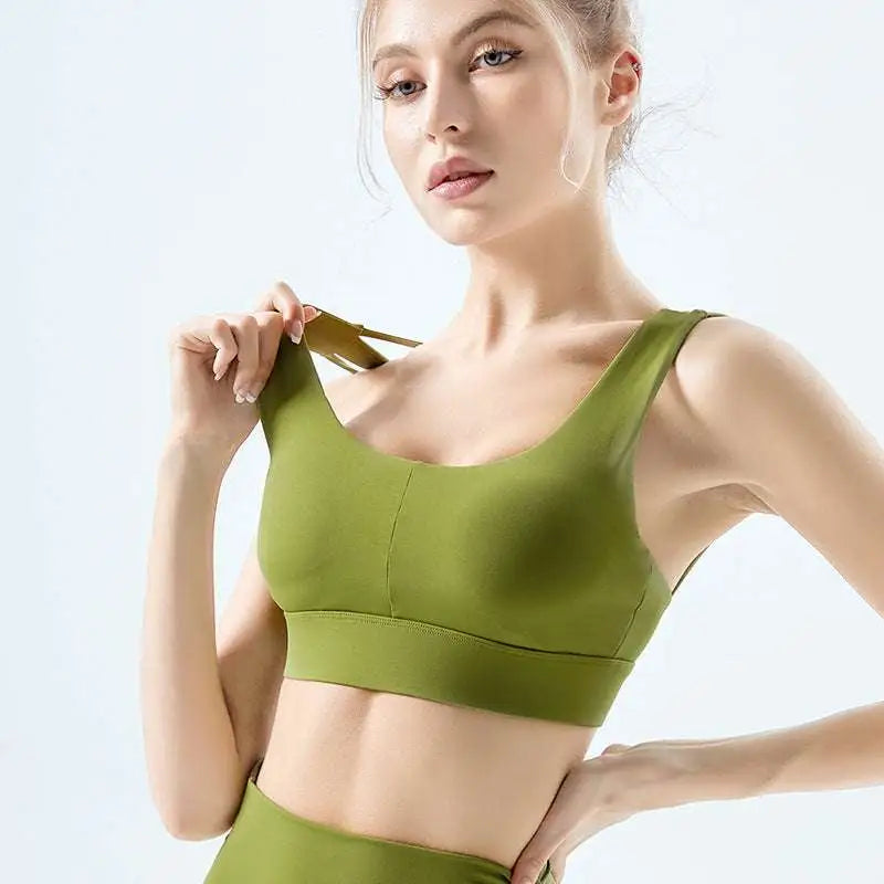 Lavender Fitness Bra with Nylon Main Fabric