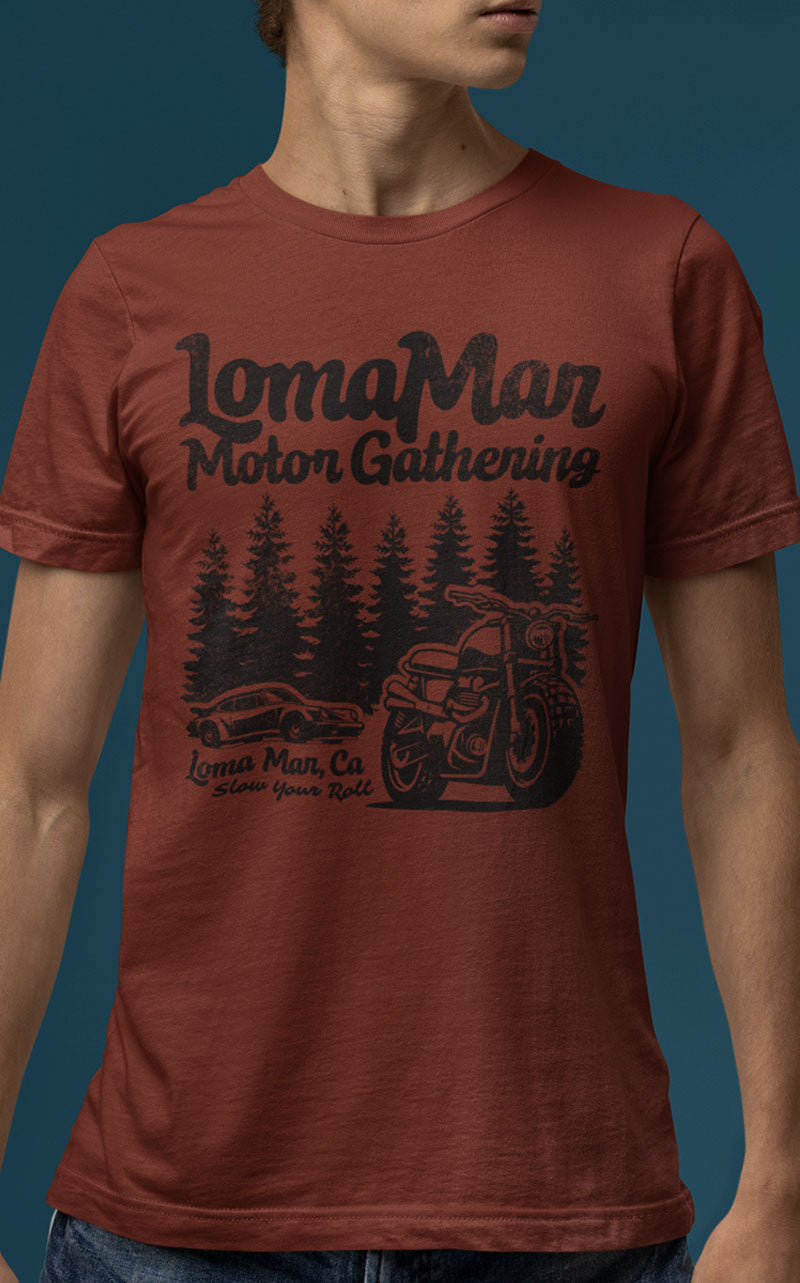 Loma Mar Motor Gathering Next Level Premium Crew T-shirt