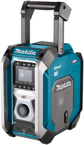 Makita mr007gz | construction radio | fm dab dab+ bluetooth | 12v, 18v, and 40v | without batteries and charger | in box - mr007gz
