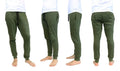 Marled Knit Joggers in Olive Color - Size: Small