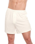 Men's Bamboo Boxer Shorts – 3 Pack, Cream