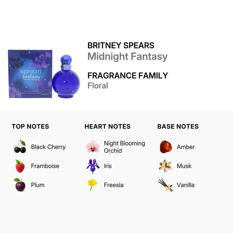 Britney Spears Midnight Fantasy Eau de Parfum Women (3.3oz)