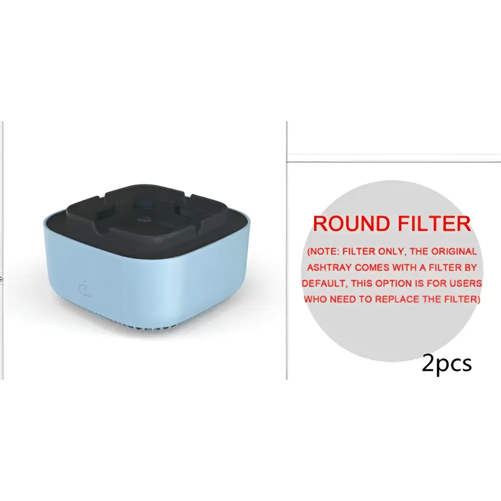 Mint Green Smoke Removal Air Purification Ashtray