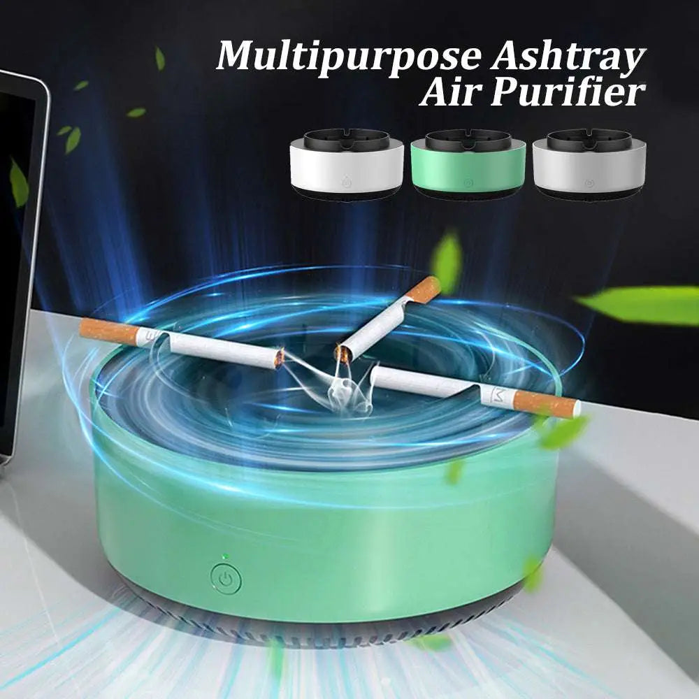 Mint Green Smoke Removal Air Purification Ashtray