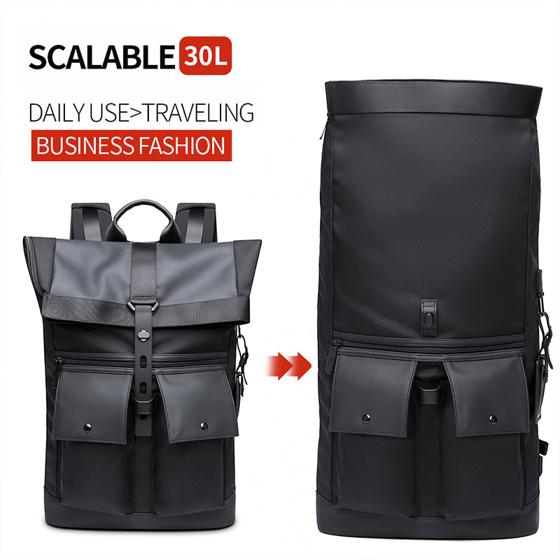 New BANGE Backpack Men's Casual Business Backpack Travel Large Capacity Backpack Student Schoolbag Backpack